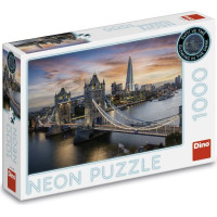 Dino Neona puzle 1000 gabaliņu: Saulriets virs torņa tilta