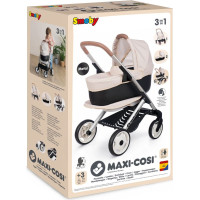 Smoby Maxi-Cosi 3-in-1 komplekts leļļu ratiņiem - bēšs
