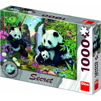 Dino Slepenā puzle 1000 gabalu Pandas