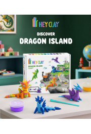 Hey Clay Modelēšanas māls, 15 gab.: „Pūķu sala“