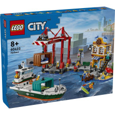 Lego Pilsētas piejūras osta ar kravas kuģi