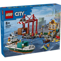 Lego Pilsētas piejūras osta ar kravas kuģi