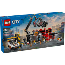 Lego Pilsētas metāllūžņu laukums ar automašīnām