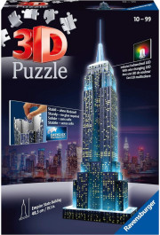 Ravensburger 3D Puzzle Empire State Building - nakts izlaidums
