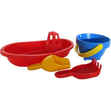 Plasto Pludmales komplekts ar laivu.