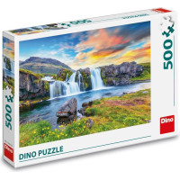 Dino Puzzle 500 pcs Islandes ūdenskritumi