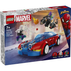 Lego Super varoņi Spider-Man sacīkšu automašīna un Venom Green Goblin