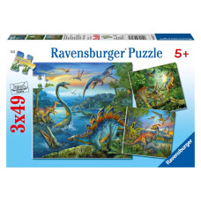 Ravensburger pusle 3x49 tk Dinosaurused