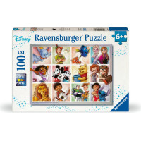 Ravensburger Puzle 100 gabaliņi: Slaveni Disneja varoņi