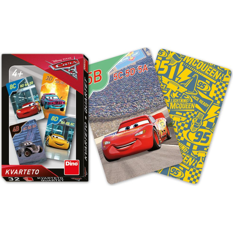 Dino spēļu kartes Kvartets Cars II