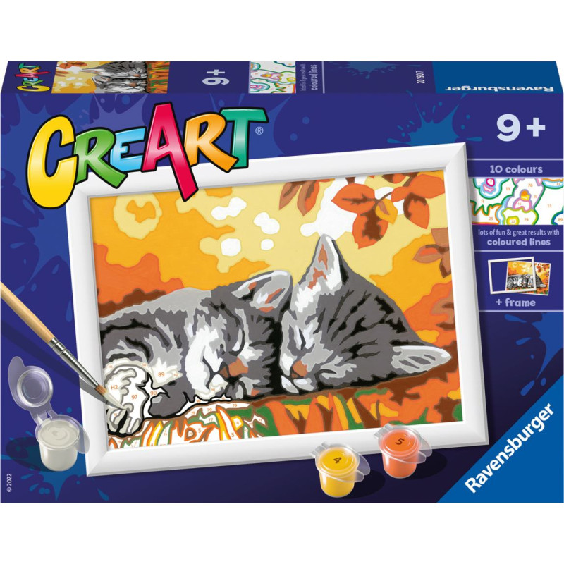 Ravensburger Gleznošana pēc numuriem Rudens kaķi