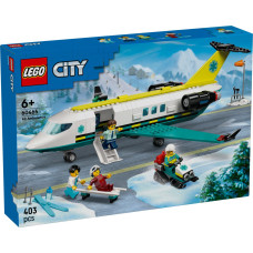 Lego Pilsētas neatliekamās palīdzības gaisa ātrās palīdzības lidmašīna