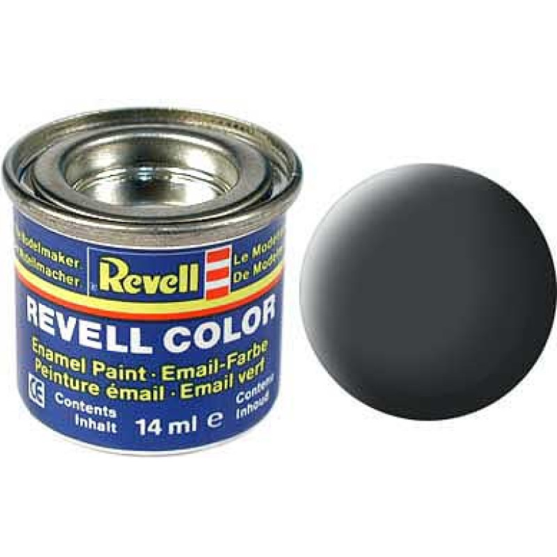 Revell Dust grey matt - Серая Пыль матовый, 14 мл., эмалевая алкидная краска