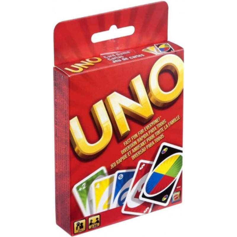 Mattel Uk Uno Card Game Display