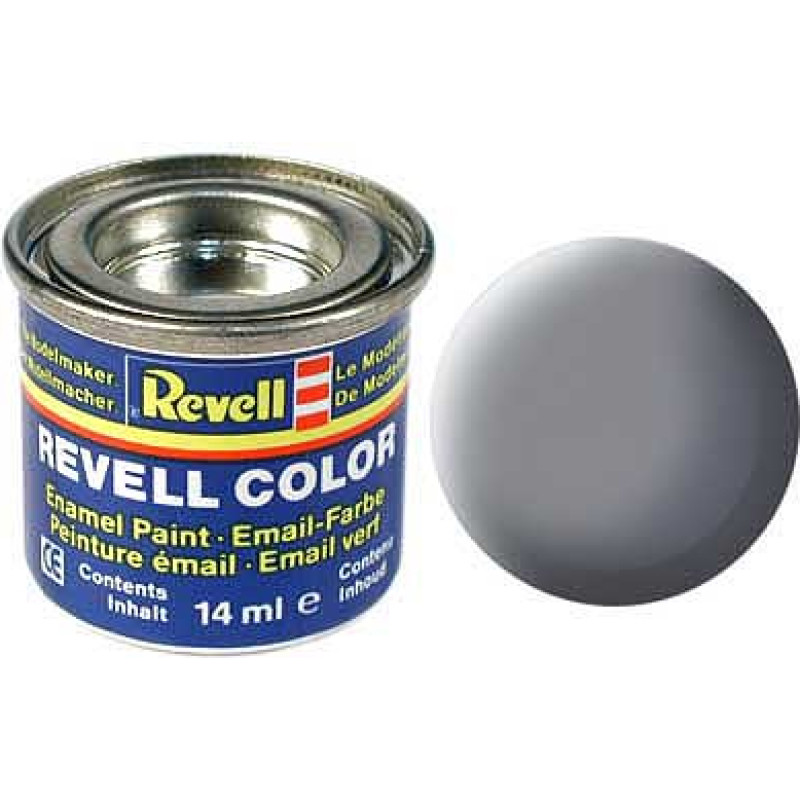Revell Mouse Grey matt -  Мышиный Серый матовый, 14 мл., эмалевая алкидная краска 