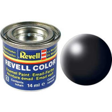 Revell Black silk-matt - Чёрный полуматовый, 14 мл., эмалевая алкидная краска