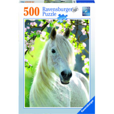Ravensburger puzle Balts zirgs, 500 gab.