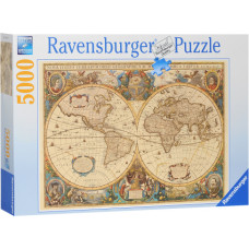 Ravensburger pusle 5000 tk Maailmakaart 1630.a.