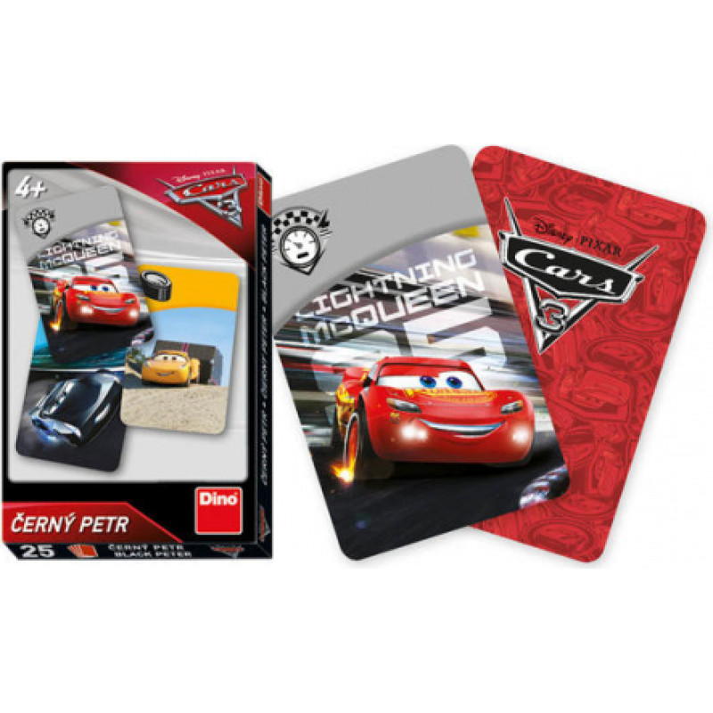 Dino игральные карты Black Peter - Cars 3
