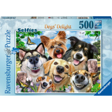 Ravensburger pusle 500 tk Rõõmsad selfie koerad