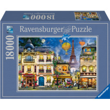 Ravensburger puzle Vakara pastaiga Parīzē, 18000 gab.
