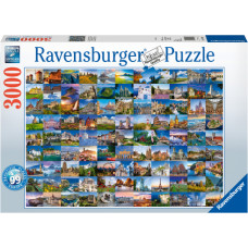 Ravensburger pusle 3000 tk. Euroopa kaunimad paigad