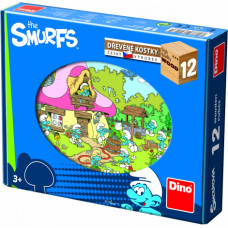 Dino puidust klotsipusle Smurf 12 tk