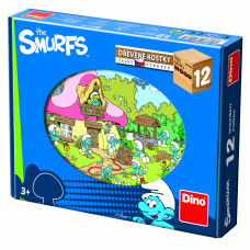 Dino puidust klotsipusle Smurf 12 tk