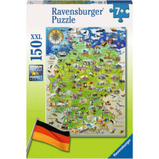 Ravensburger pusle 150 tk. Saksa maakaart