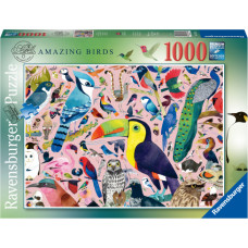 Ravensburger puzle Brīnišķīgie putni, 1000 gab.