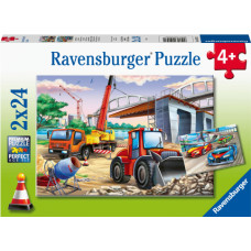 Ravensburger Puzzle 2x24 pc Buildings and Vehicles