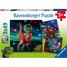 Ravensburger Puzzle 3x49 pc The World od Dinosaurs