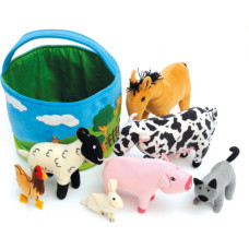 TTS Basket of Soft Farm Animals