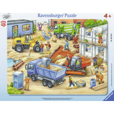 Ravensburger plaatpusle 40 tk Suured tööautod