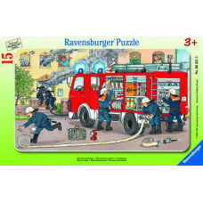 Ravensburger plaatpusle 15 tk Tuletõrjeauto