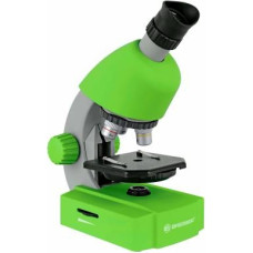 Bresser Junior 40x-640x mikroskops ar telefona statīvu (zaļš)